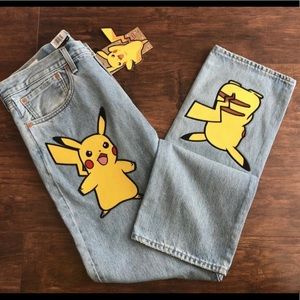 Levis X Pokemon 551Z Denim Jeans Men’s Size NEW 34x32